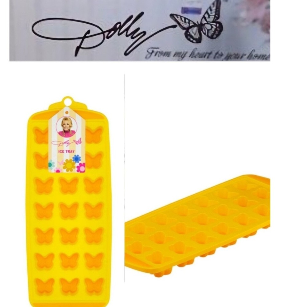 Dolly Parton Silicone Butterfly Ice Tray -Yellow
